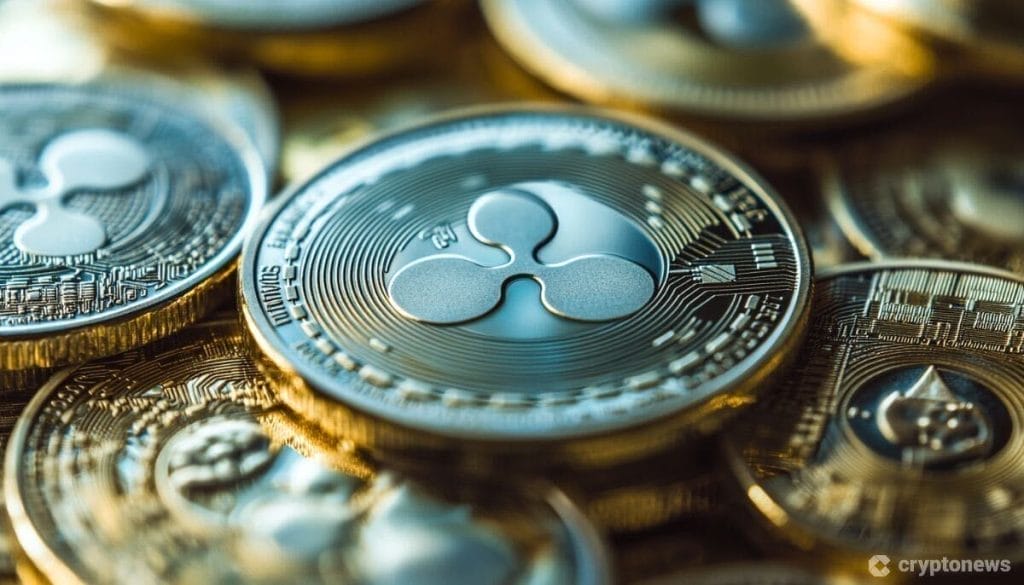 XRP koers test steun mislukte uitbraak descending wedge