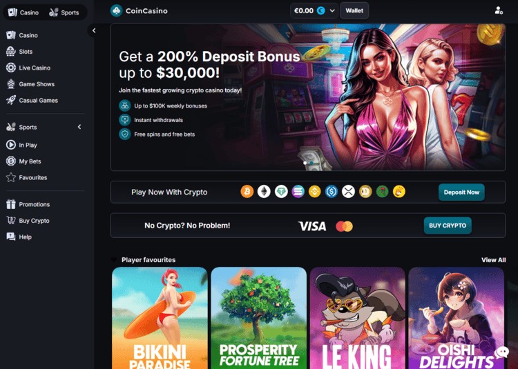 CoinCasino is een van de beste online casino’s met iDEAL