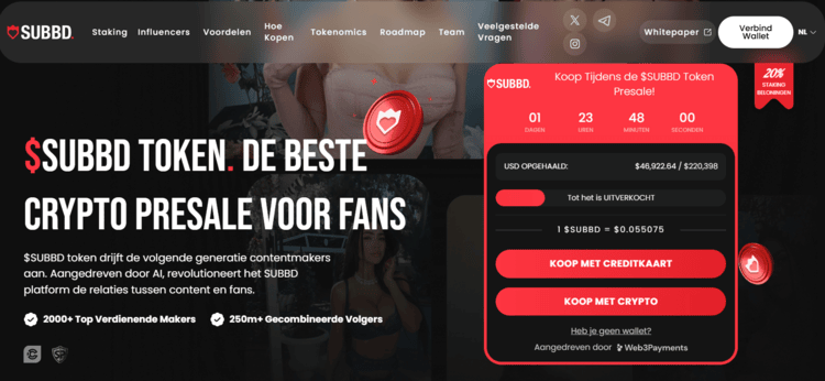 SUBBD crypto voor fans