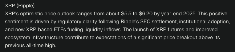 XRP koers verwachting van Gemini AI