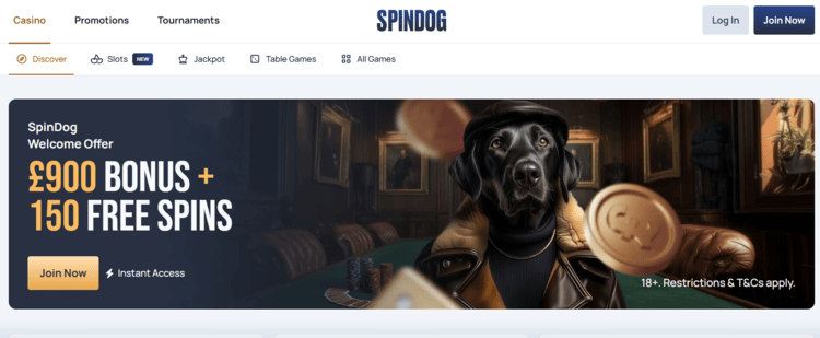 Spindog, casino zonder vergunning