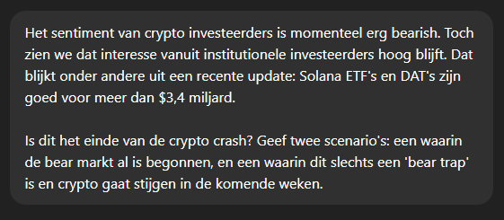 ChatGPT prompt na Solana ETF inflows