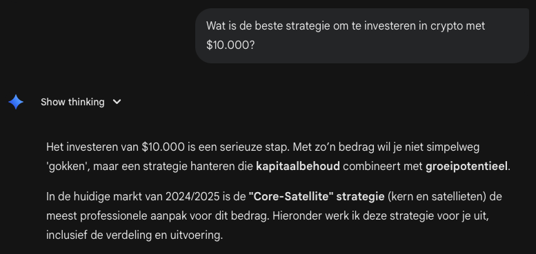 Gemini AI analyse over crypto met potentie richting 2026.