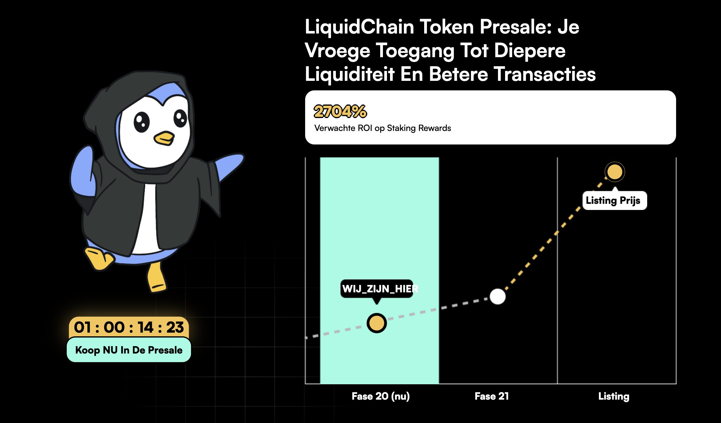 LiquidChain crypto presale met focus op cross-chain schaalbaarheid.