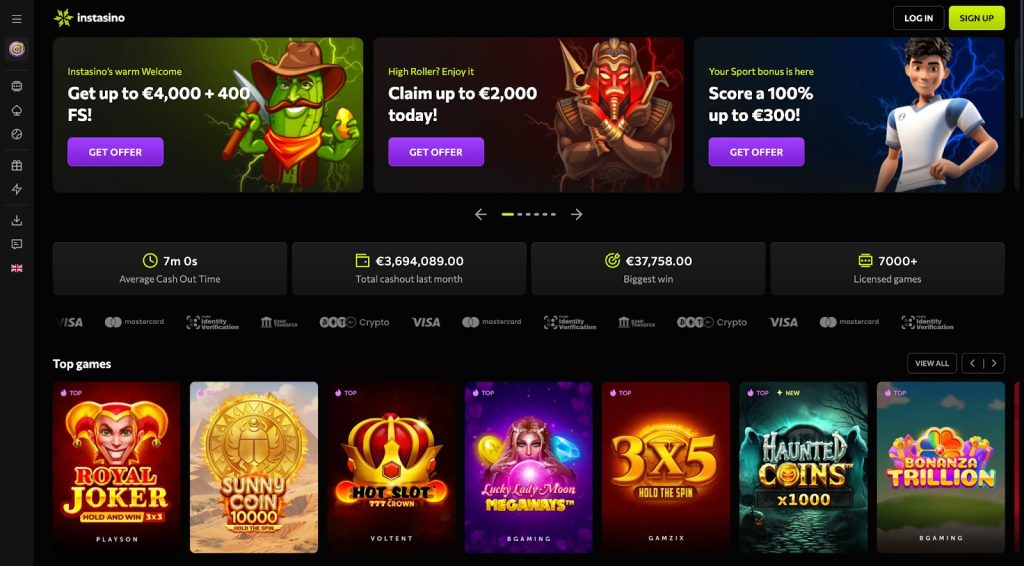 Online casino ideal 10 euro Instasino