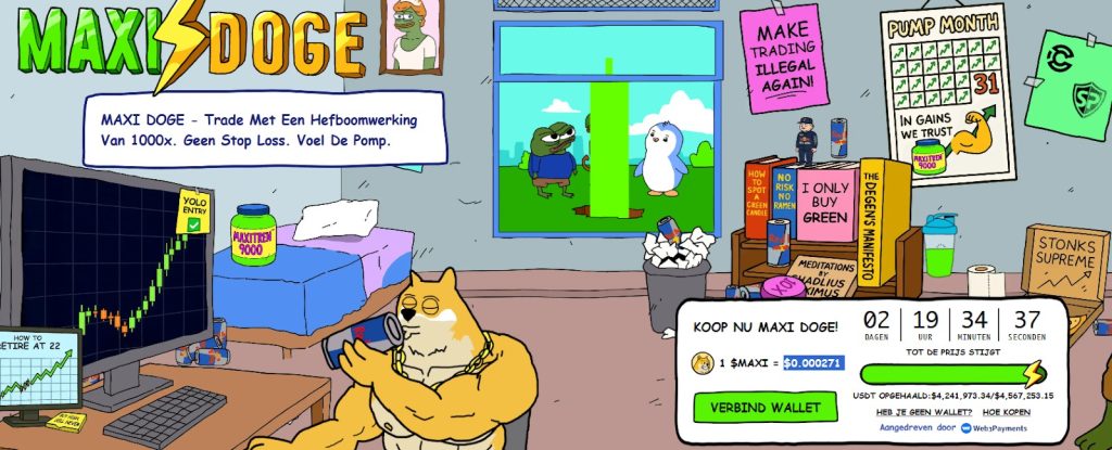 Crypto koers verwachting maxi doge
