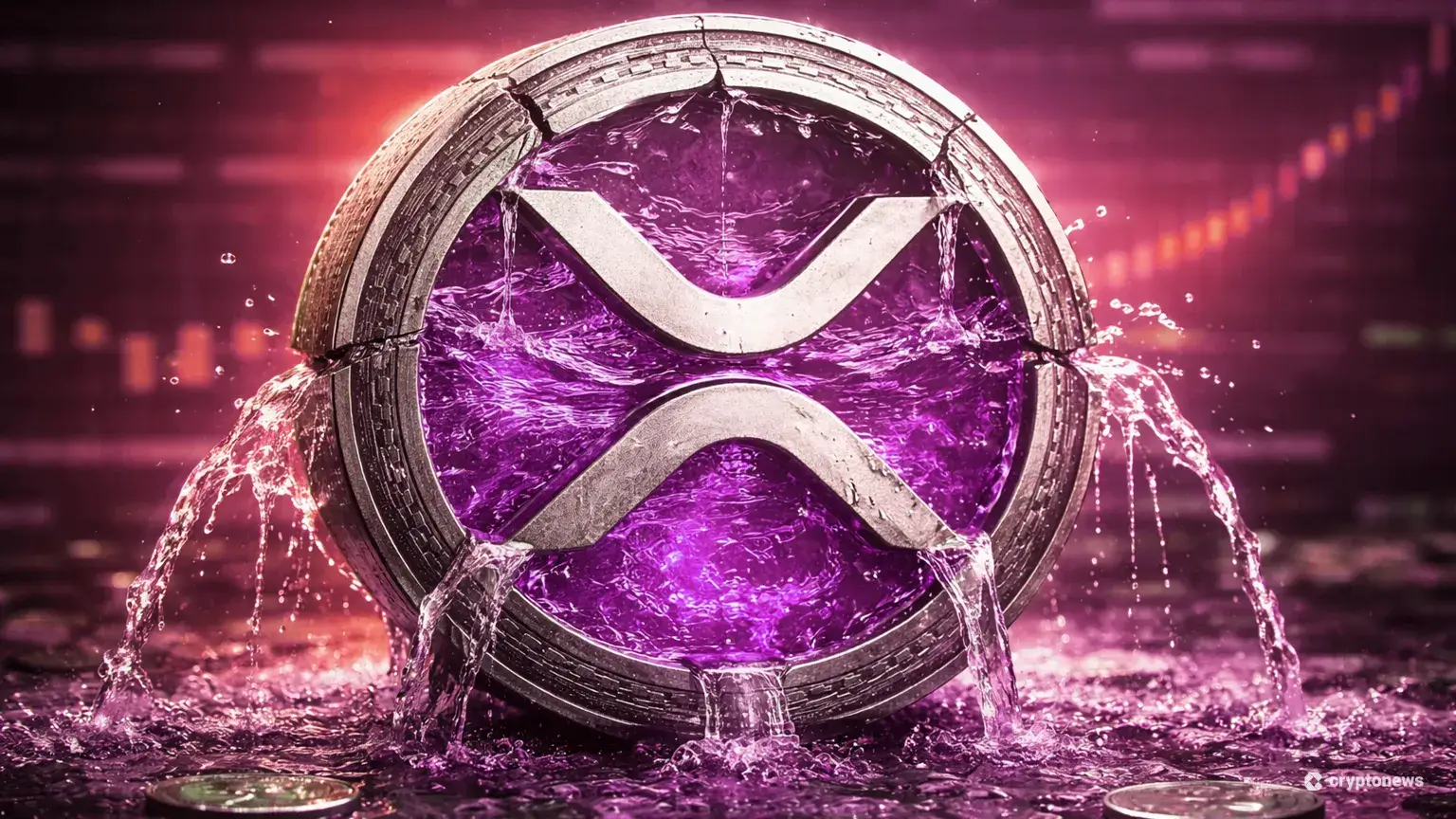 Ripple ETF outflow schokt crypto markt - XRP koers daalt 7%