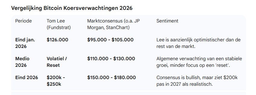 De Bitcoin verwachting van ChatGPT naast die Gemini AI