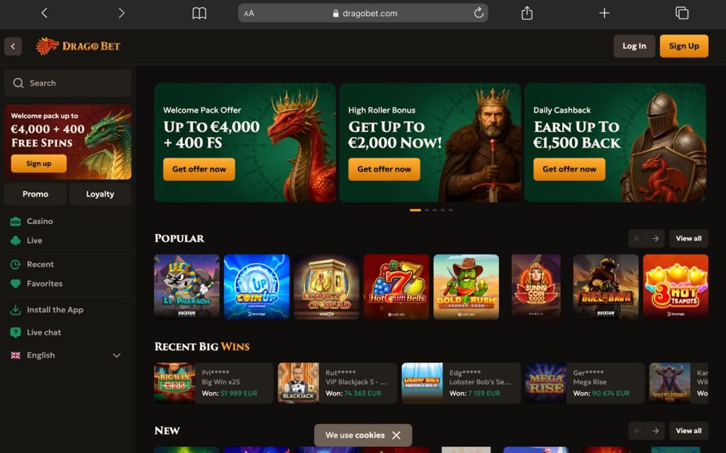 Online casino UK DragoBet