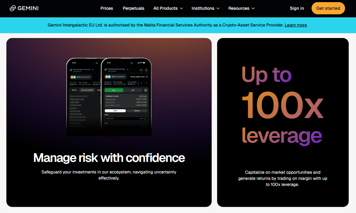 gemini exchange futures