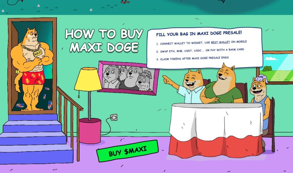 Maxi Doge presale - Koop MAXI