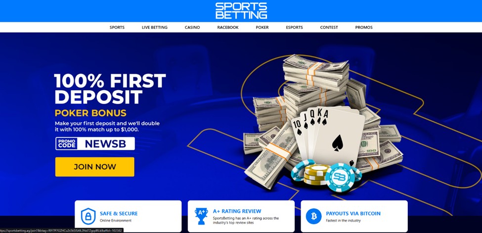 SportsBetting – Beste pokersite zonder Cruks voor nachtelijk poker