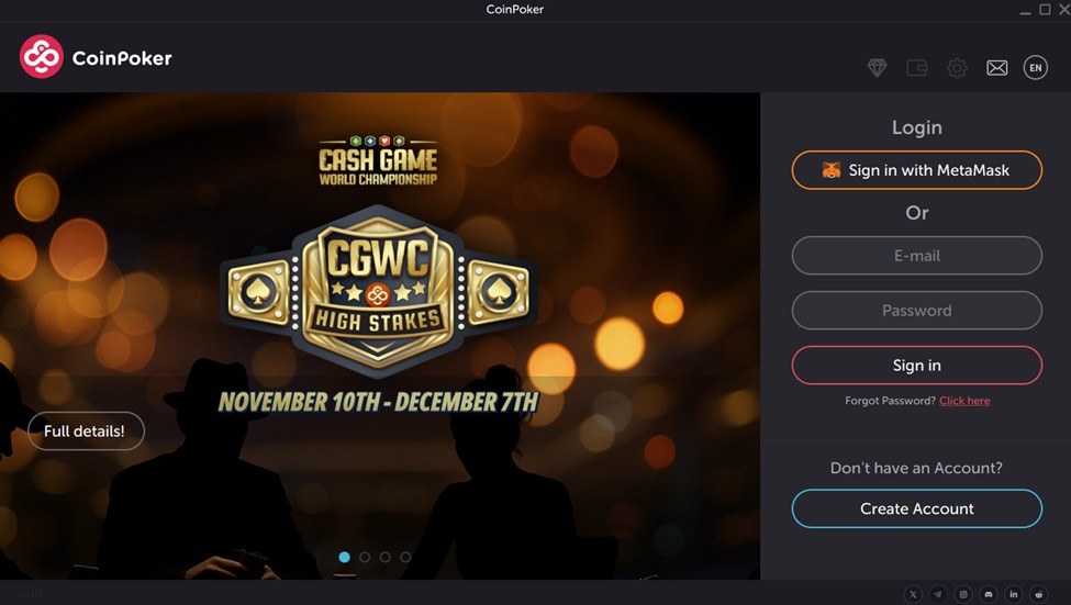 poker zonder Cruks Mastercard