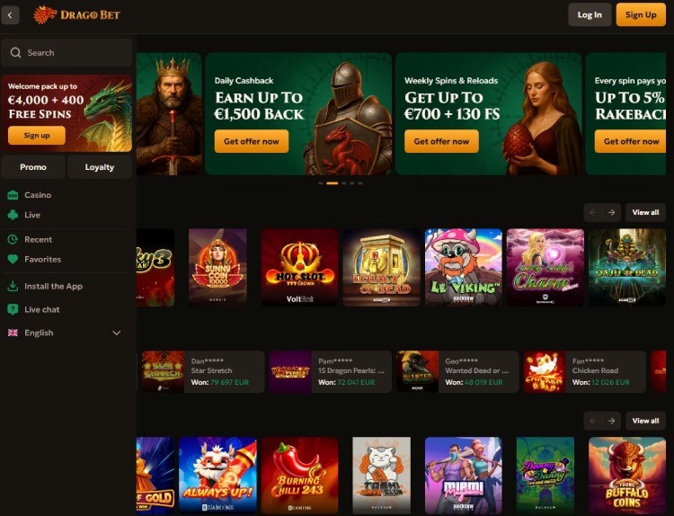 Online casino USA Dragobet