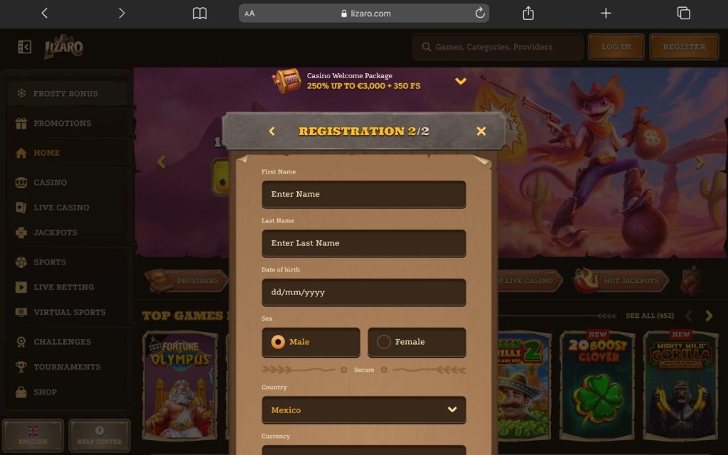 Gegevens verifiëren bij Amerikaanse goksite Lizaro 