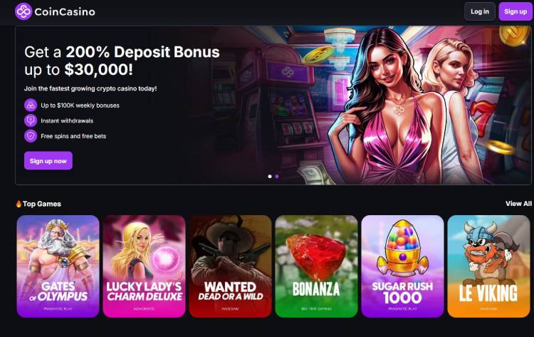 CoinCasino - Eenvoudig casino zonder iDIN met snelle toegang
