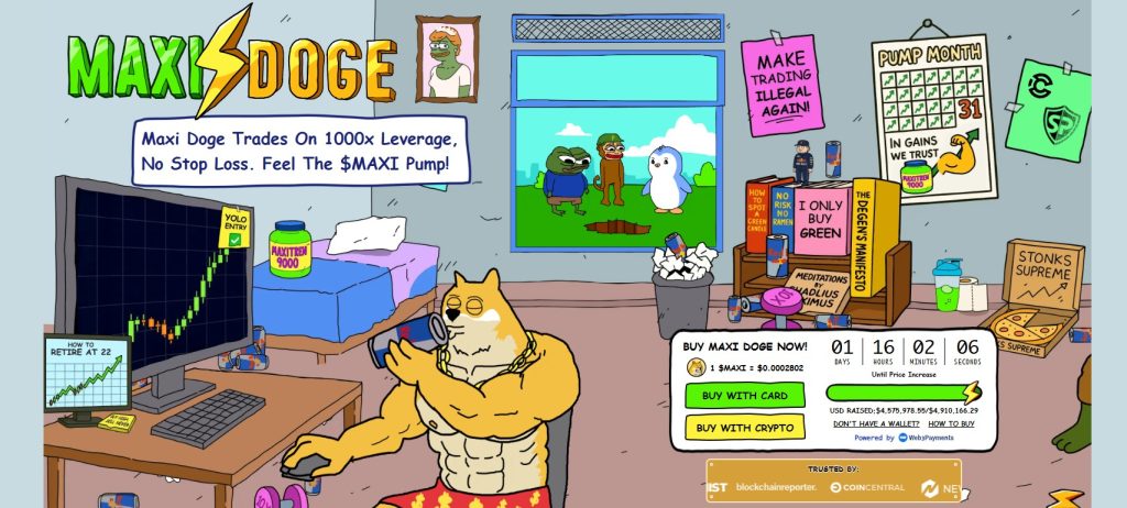 Maxi Doge is een presale crypto