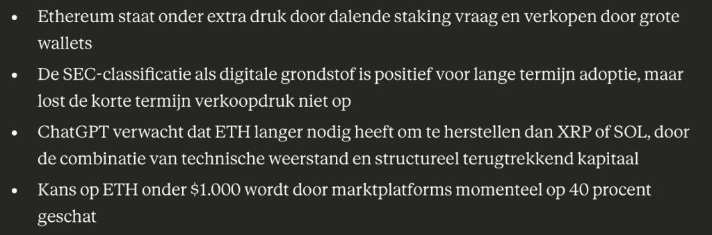 ETH verwachting 2026 door GPT-5