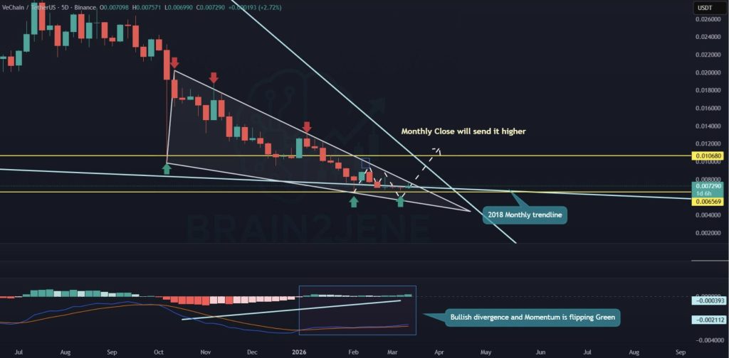 VeChain koers analyse 20 maart