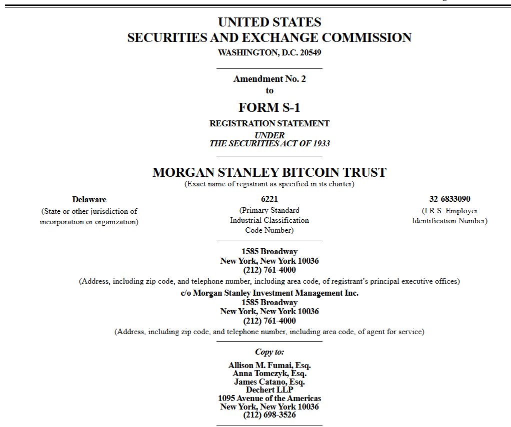 Morgan Stanley BTC ETF