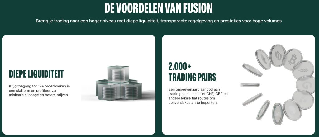 Voordelen van Bitpanda Fusion