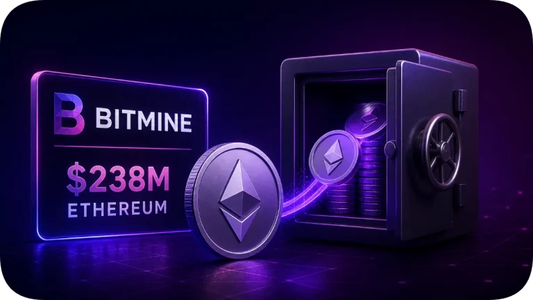 Bitmine koopt $238M ETH vandaag - beste altcoin voor crypto bull run 2026
