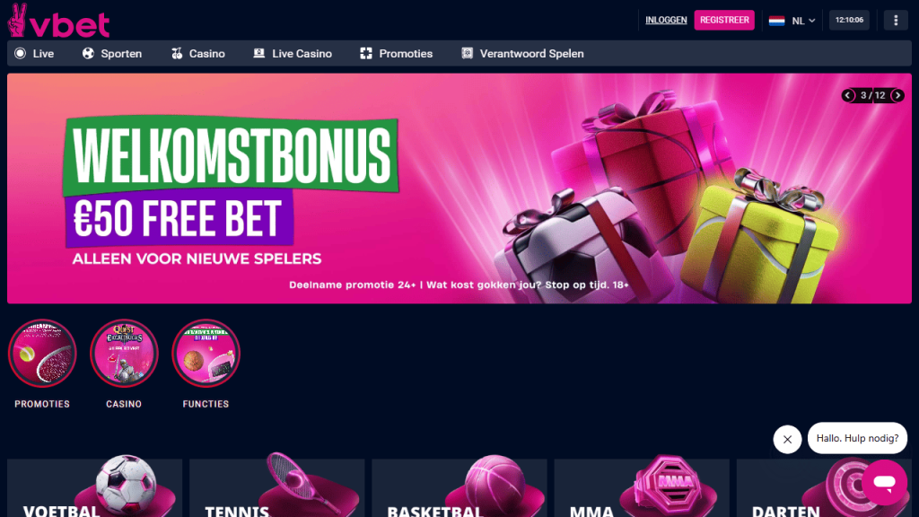 Vbet sportsbook voor sportwedden