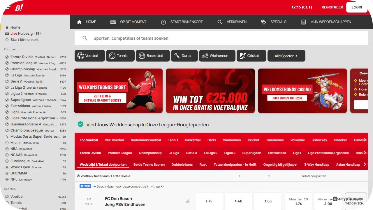 Bingoal – WK voetbal wedden Profit Boost promotie