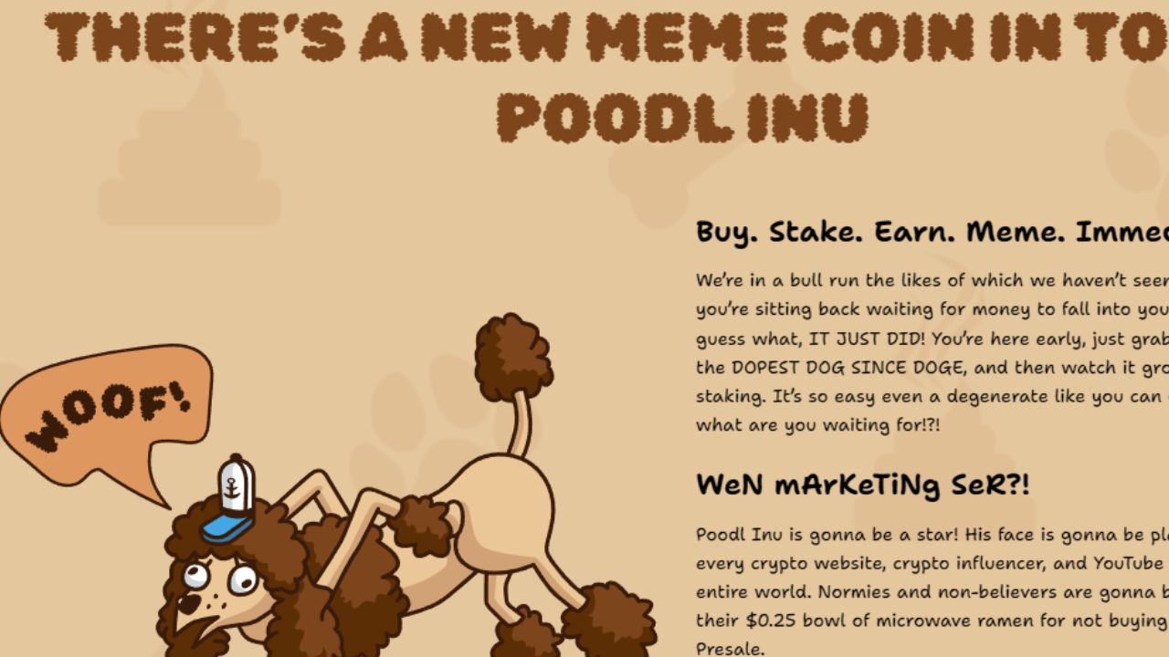 Poodl Inu (POODL): la nuova meme coin che sfida Dogecoin (DOGE)