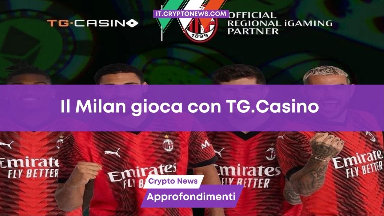 TG.Casino stringe un accordo di partnership con il Milan