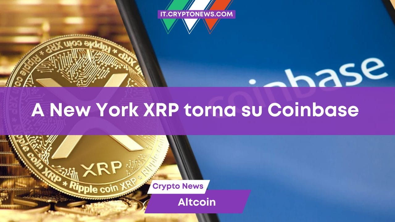 A New York XRP torna su Coinbase
