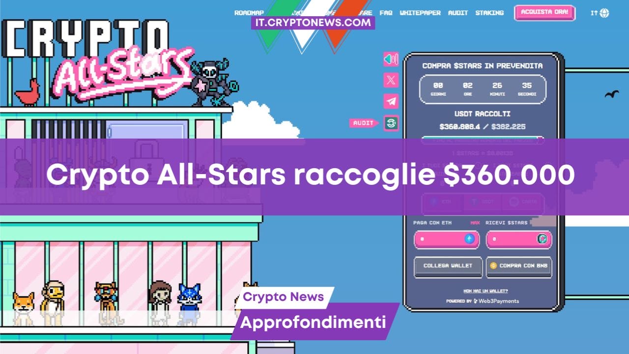 Crypto All-Stars raccoglie $360.000
