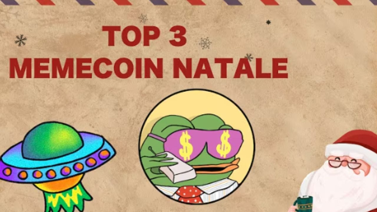 TOP 3 MEMECOIN NATALE 2024!!