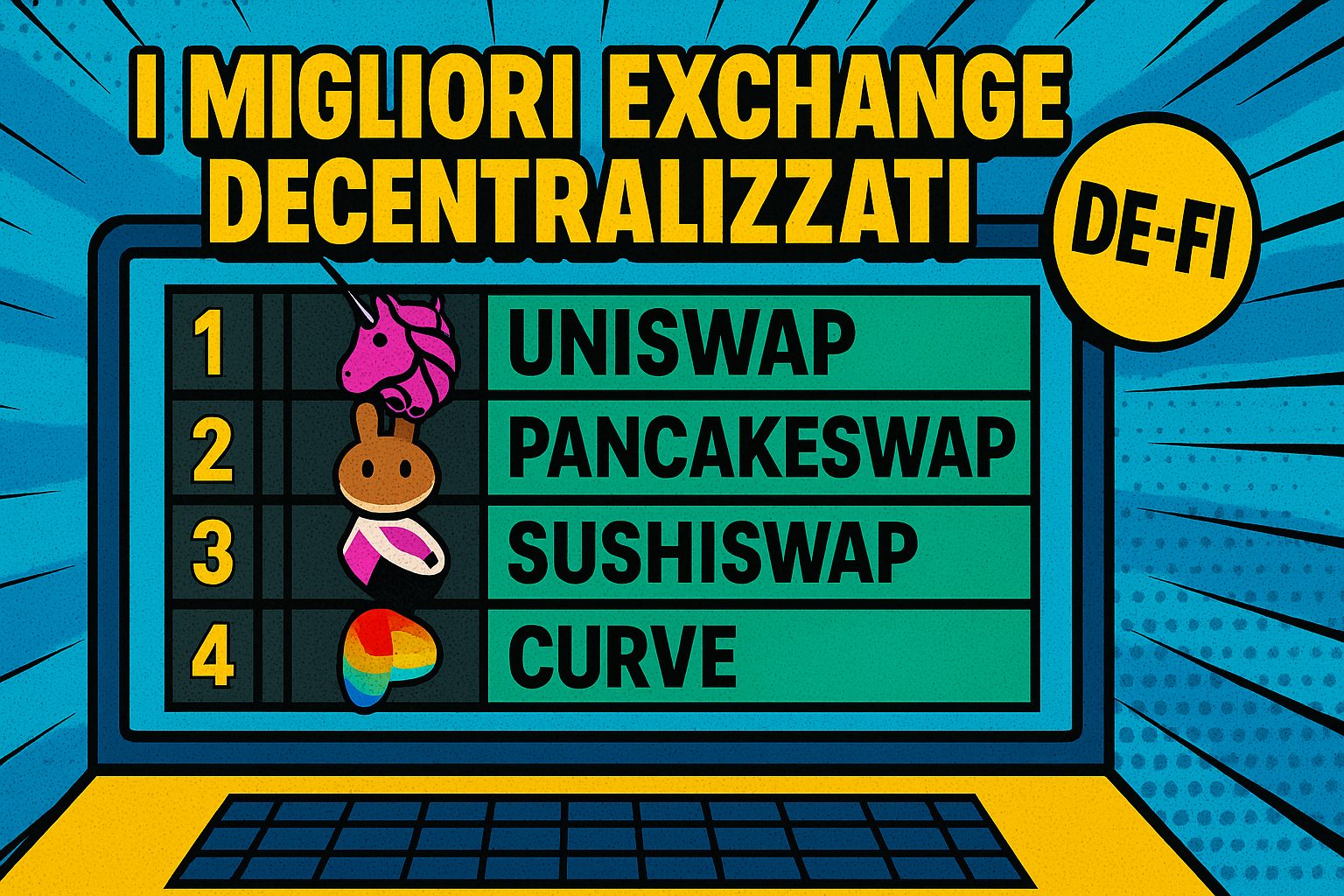 I migliori exchange decentralizzati (DEX) del 2025