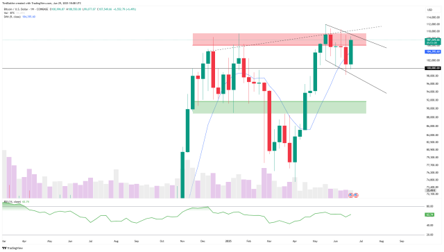 Bitcoin – grafico dei prezzi settimanali