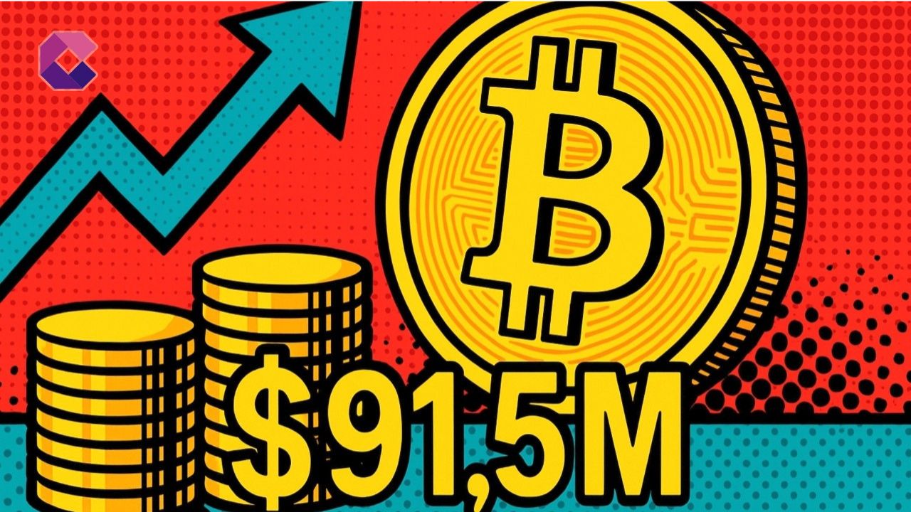 Gli ETF Bitcoin tornano in attivo con $91,5 milioni di afflussi
