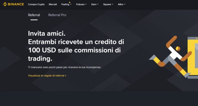 Programmi di affiliazione crypto - Binance