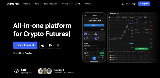 PrimeXBT - Trading crypto a leva
