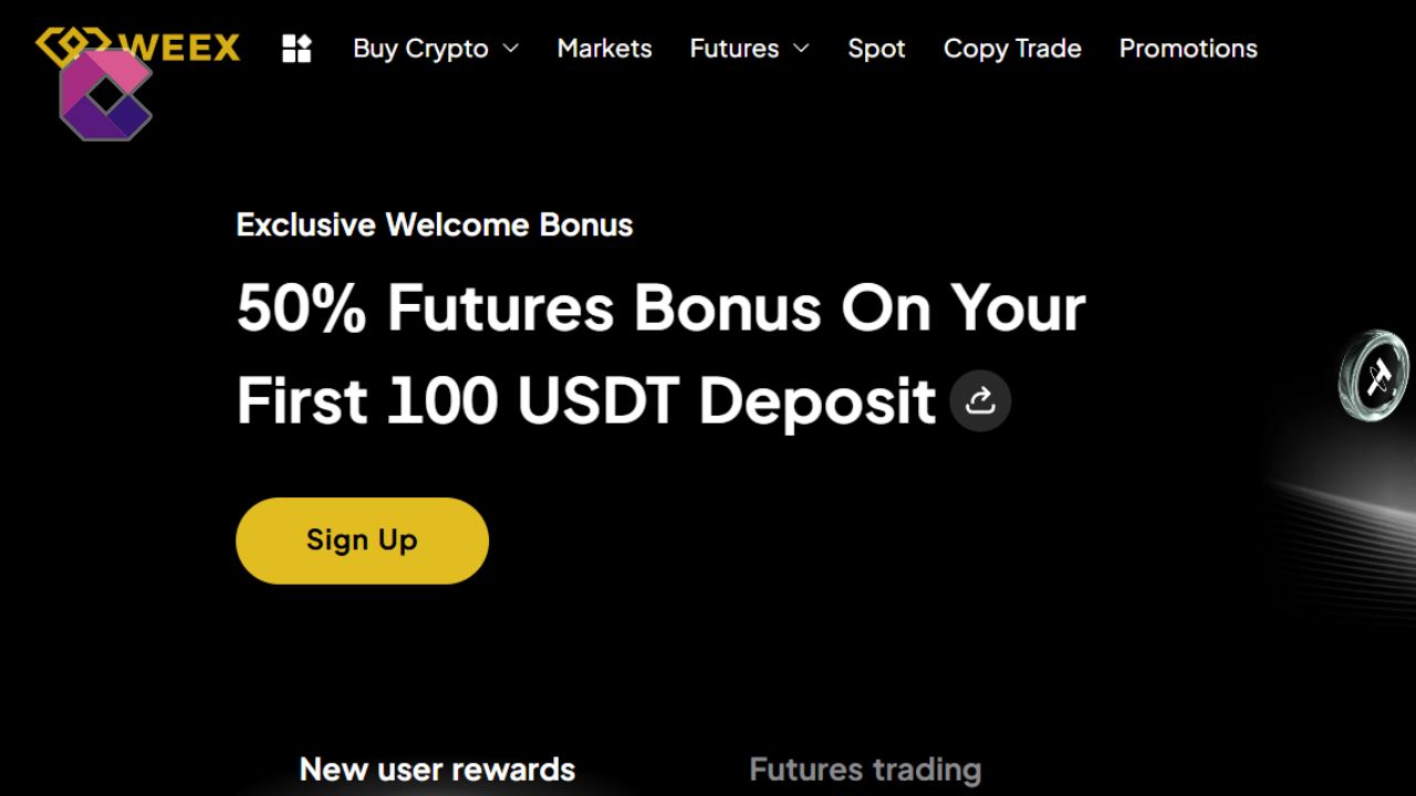Bonus sui futures di Weex