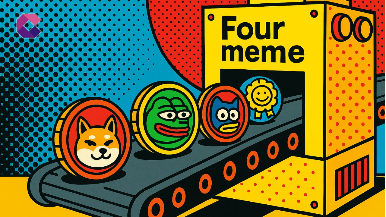 Immagine di alcune meme coin che vengono create da una macchina