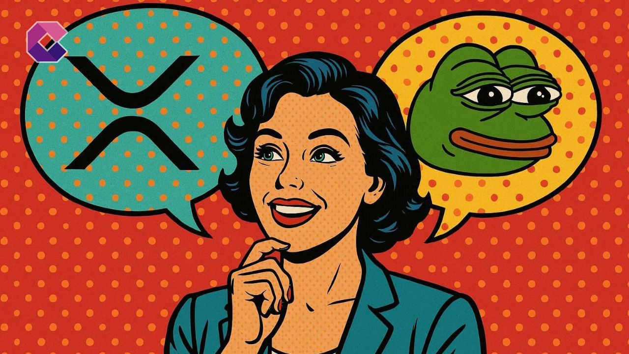 Immagine in stile pop art per la copertina di un articolo sulle criptovalute