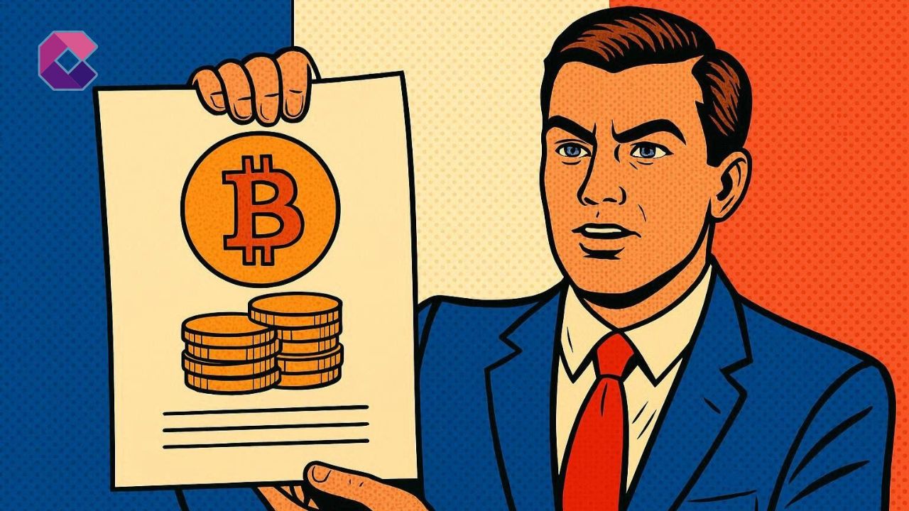 Immagine in stile pop art per la copertina di un articolo sulle criptovalute