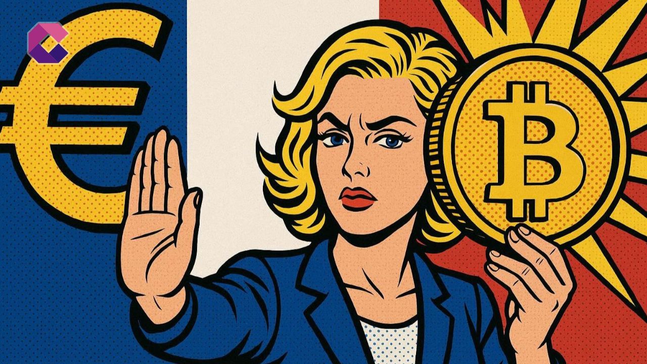 Immagine in stile pop art per la copertina di un articolo sulle criptovalute