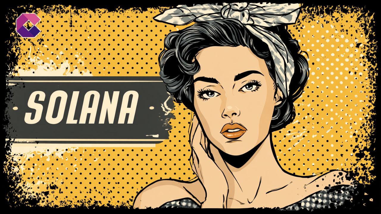 Immagine in stile pop art per la copertina di un articolo sulle criptovalute