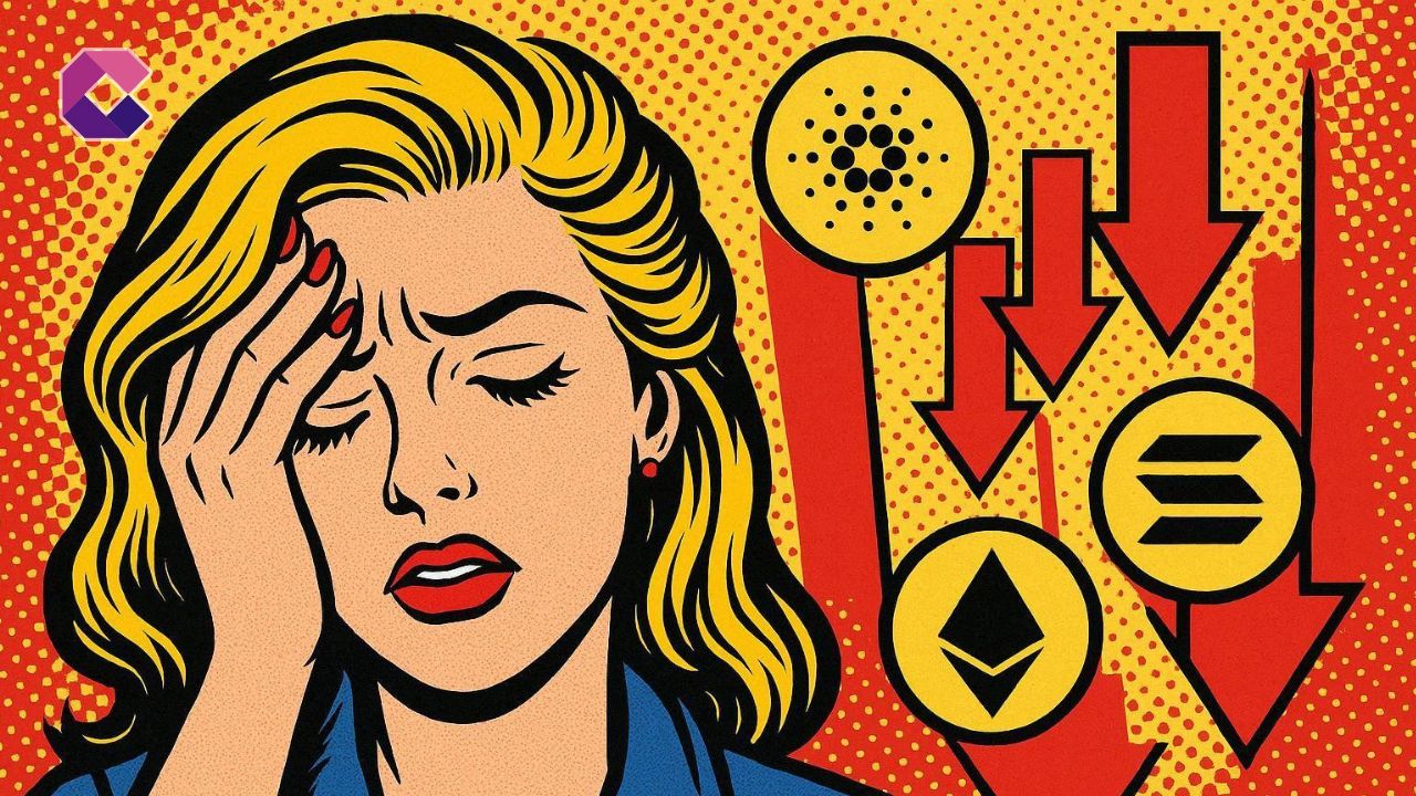 Immagine in stile pop art per la copertina di un articolo sulle criptovalute