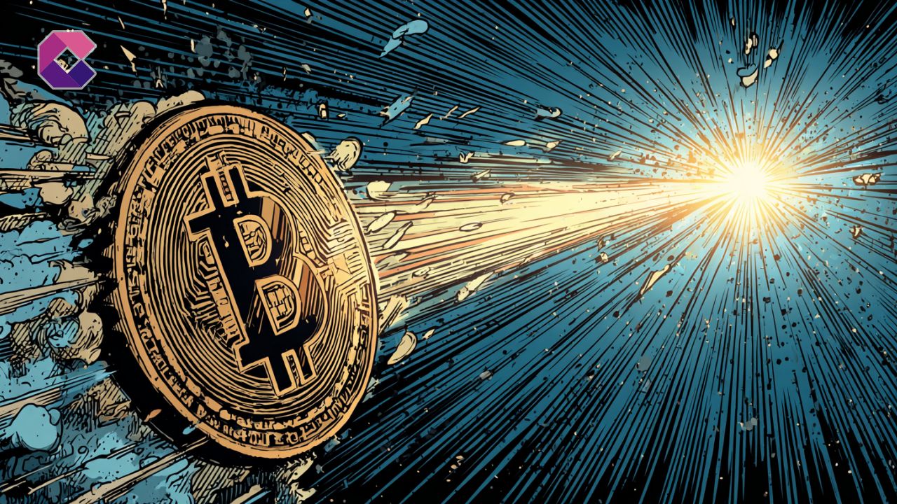 Immagine in stile pop art per la copertina di un articolo sulle criptovalute