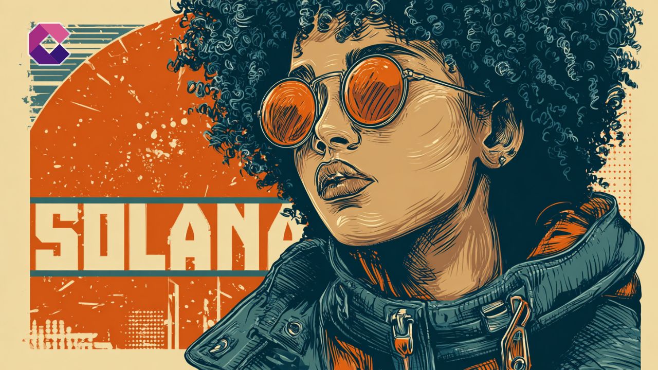 Immagine in stile pop art per la copertina di un articolo sulle criptovalute