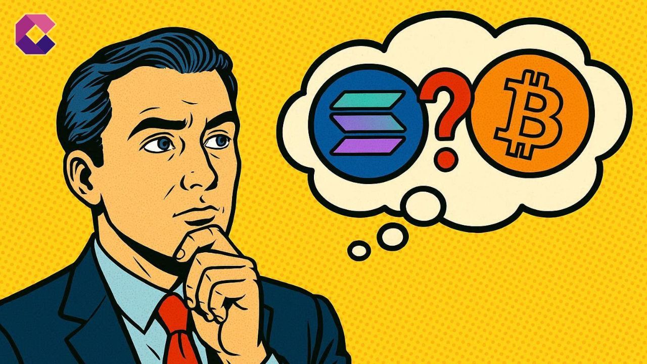 Immagine in stile pop art per la copertina di un articolo sulle criptovalute