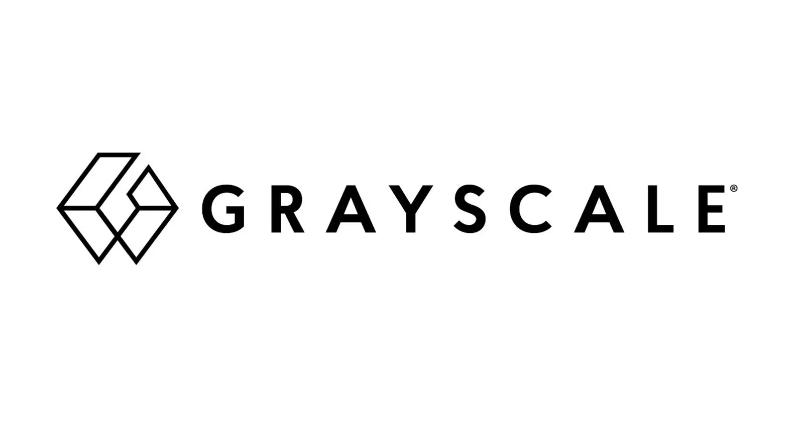 Grayscale Investments logo featuring a geometric icon and text.