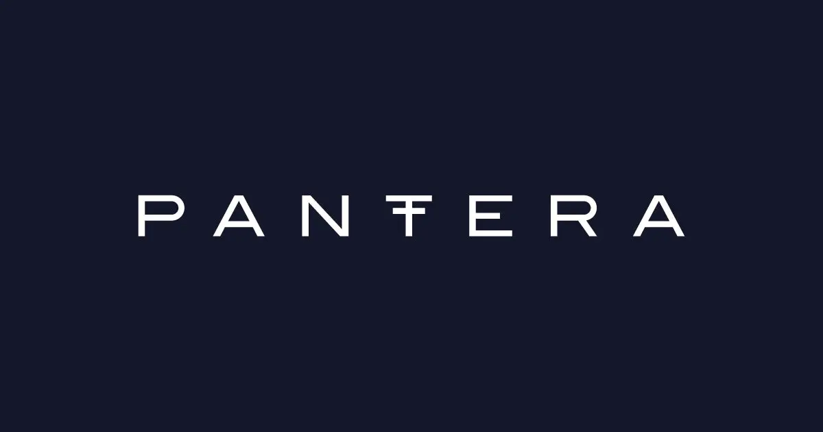 Logo of Pantera Capital against a dark background.